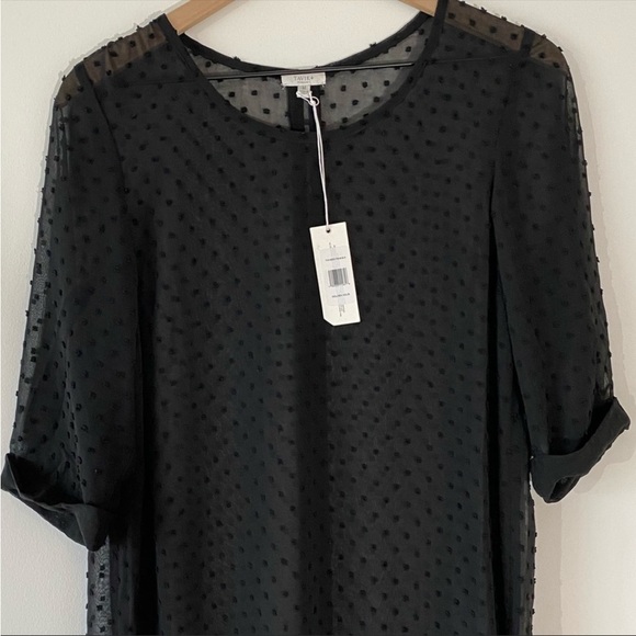 TAVIK swimwear. Caftan swimsuit cover up.
Sheer black w/side slits. Medium - Picture 2 of 7